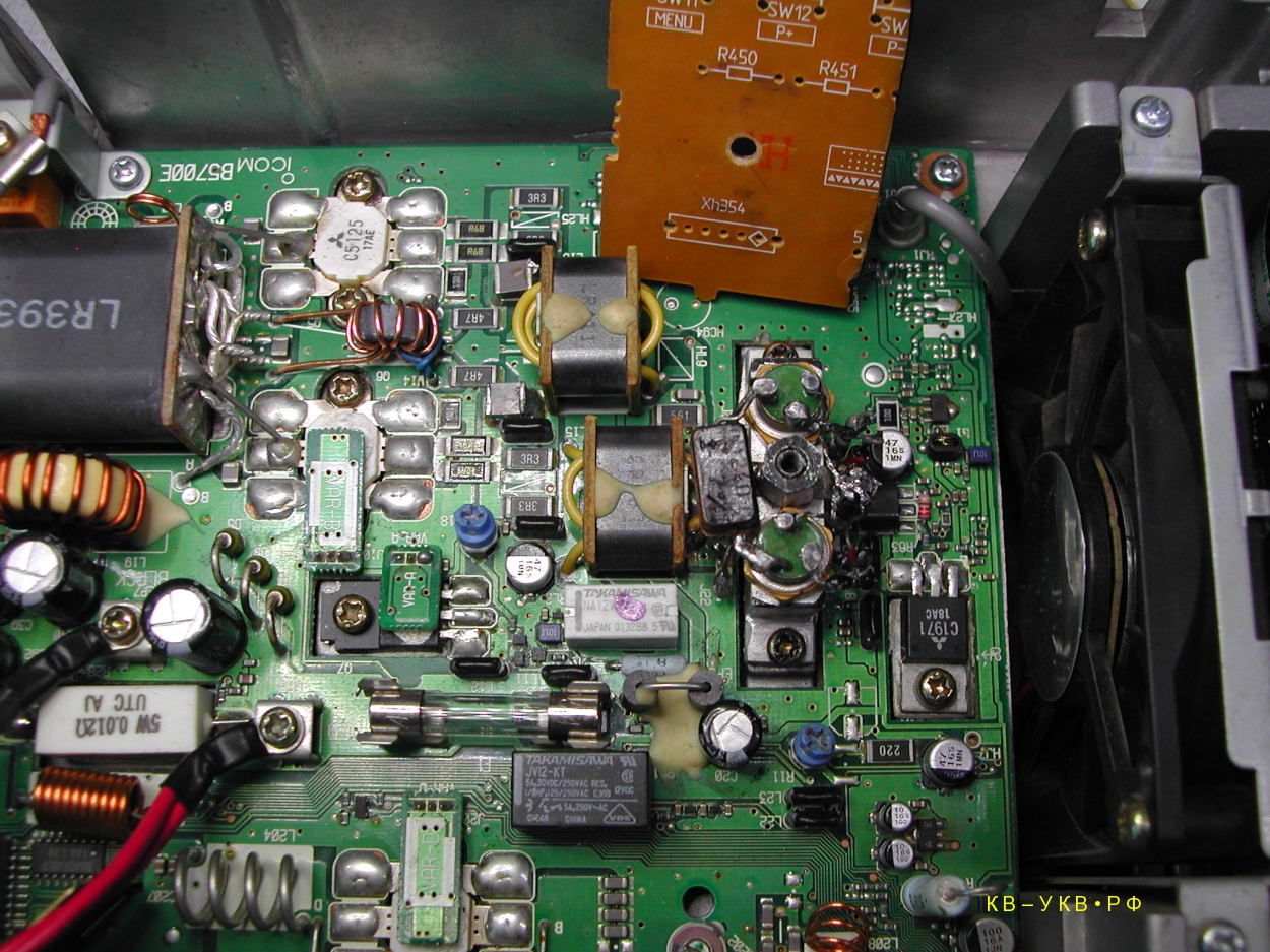 Icom IC-746pro. Пропала выходная мощность. На УКВ не было полной мощности.
