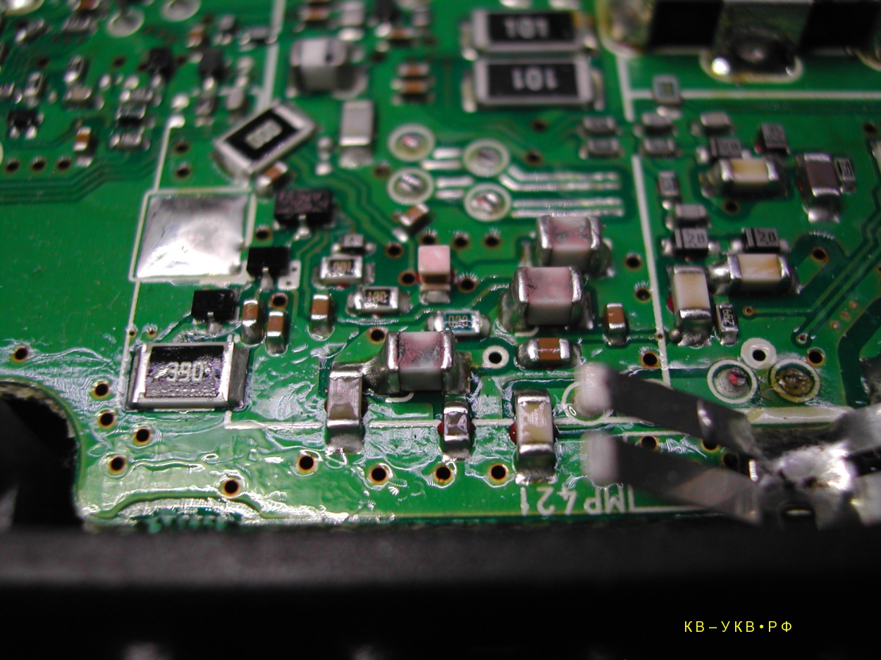 Icom IC-7000, занижена выходная мощность на всех диапазонах.

